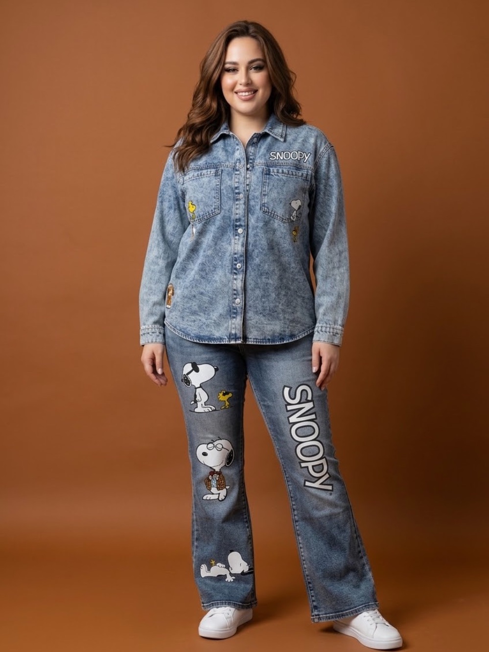 Women's Boot Cut Snoopy Jeans